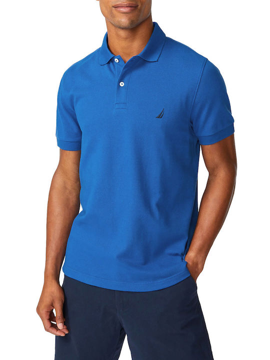 Nautica Polo Short Sleeve Blue Blouse