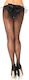 Leg Avenue Backseam Fishnet Sexy Καλσόν Λευκό