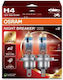 Osram Lampen Auto Night Breaker +220% H4 Weiß 12V 2Stück