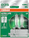 Osram Car Lamps Ultra Life D3S Xenon 4300K Natural White 42V 35W Quantity 2