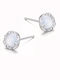 By Queen Silver Earrings Moonstone