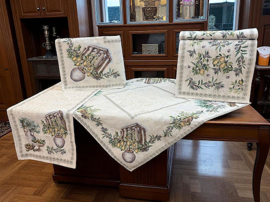 Linea Home Tischdecken Set 5 Stück Elia Beiges