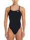 Hydrastrong Multi Print Racerback Activewear Swimsuit Black