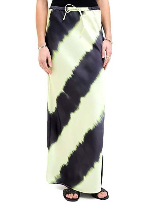 Σατέν Maxi Φούστα Pale Green