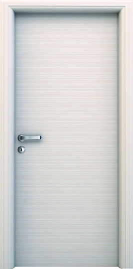 Εσωτερική Πόρτα Laminate Cpl 2902 Λευκο Αναγλυφο 202 Εκ 73 Εκ 13 Εκ Μονού Πύρου 14mm