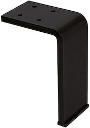 Picior de Mobilier Metalic 1 Bucată Nr205 100 Negru Mat Y10cm X 7cm Roline