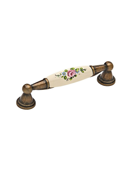 Mânere pentru Mobilier Roline 520-96/120 Antic Roz Floare