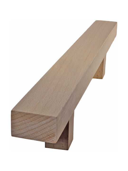 Wooden Front Door Handle Unpainted Solid Beech ...