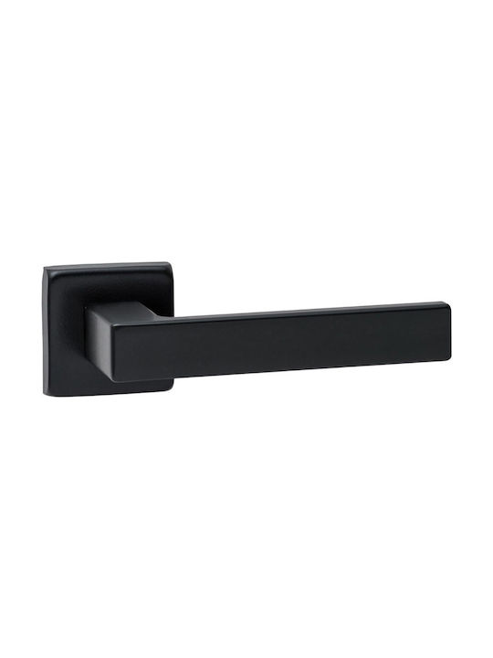 Door Handles Lever Rosette A-21 Matte Black