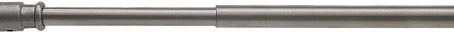 Extendable Brass Curtain Pole Without Rings Matte Nickel 700-8s45 45-75cm Metalor