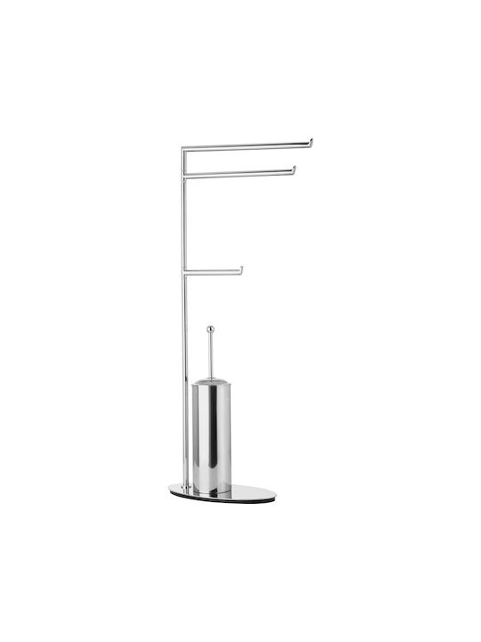 Seturi de accesorii pentru baie Καλόγερος Χαρτοθήκη Πετσετοθήκες & Πιγκάλ 15x30x75cm Bronze Art 0151-10-4 Chrome