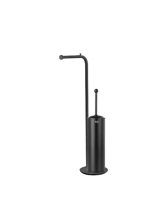 Wall Mounted Toilet Paper Holder and Bidet Brus...