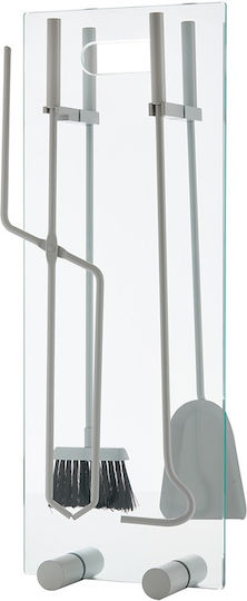 Set de Suport pentru Standuri Ζωγομετάλ T07-1230 Alb Gheață