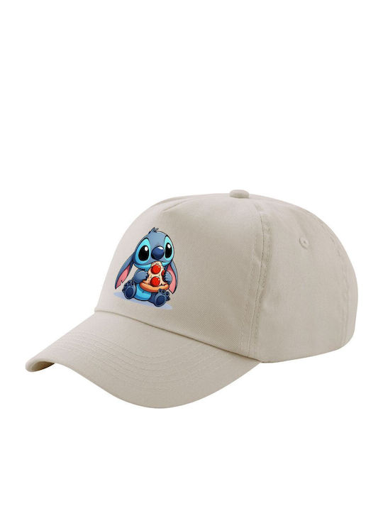Stitch Pizza Μπεζ Sand Πεντάφυλλο Καπέλο Ενηλίκ...