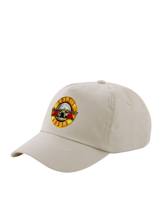 Guns N' Roses Μπεζ Sand Πεντάφυλλο Καπέλο Ενηλί...