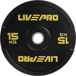 Live Pro Hantelscheibe Bumper Olympischer Typ Gummi 1 x 15kg Innendurchmesser 50mm Live Pro Hantelscheibe Bumper Olympischer Typ Gummi 1 x 15kg Innendurchmesser 50mm