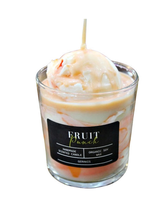 Gerakis Ароматична Свещ от Соя в Буркан с Аромат Fruit Punch 8.5x8.9см