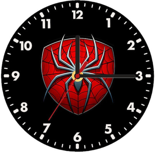 Koupakoupa Spider-man Ρολόι Τοίχου Ξύλινο Ø20cm