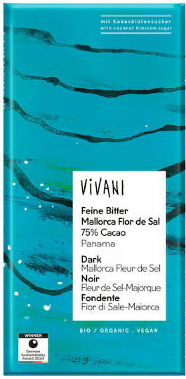 Vivani Βιολογική Vegan Σοκολάτα 75% Κακάο Panama 80g 12933