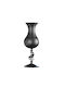 Dekorative Vase Murano Glas Schwarzes Glänzendes 22x56cm 5567 Arte Di Murano