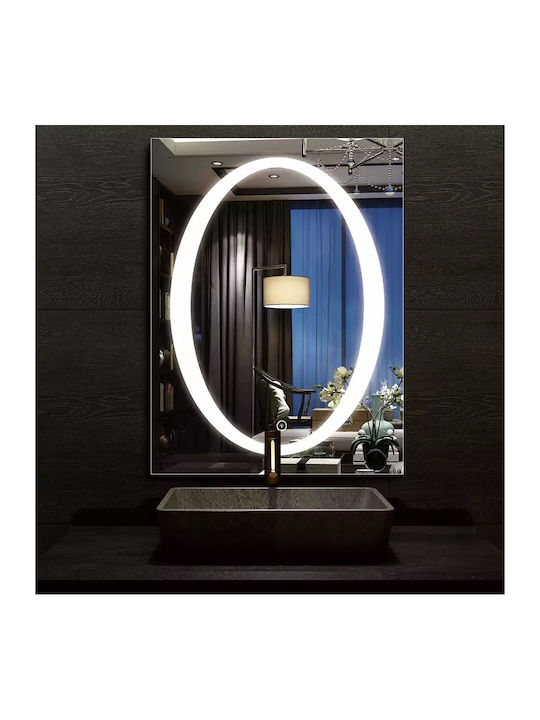 Mysmartmirror 60x80 Illuminated Touch Bathroom Mirror On Off & Dimmer