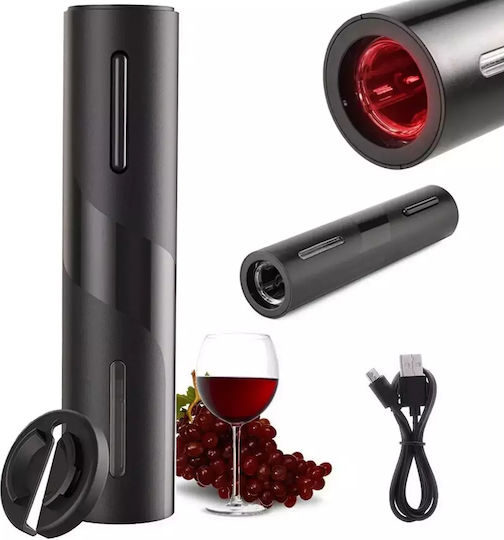 Electric Rechargeable Wine Corkscrew Led & Aluminum Cutter – Elegance & Speed