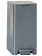 Κάδος Μπάνιου Πεντάλ 17lt 18.5x26x37cm Εσωτερικό Κάδο 10lt 1.04kg Πλαστικό Soft Close Γκρι Τιτανίου Ελλάδας