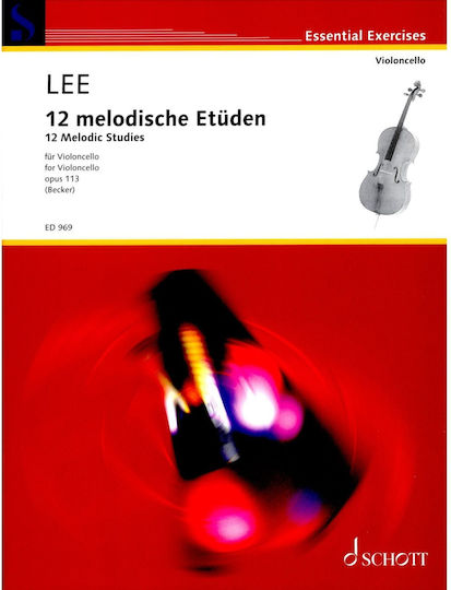 Schott Sohne Lee 12 Melodic Studies Βιολοντσέλο