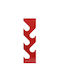 Grekon 600 Metal Wall Hanger 16x8x58cm Red