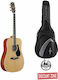 Alvarez Artist Ad60 Dreadnought Ακουστική Κιθάρα Natural Bundle