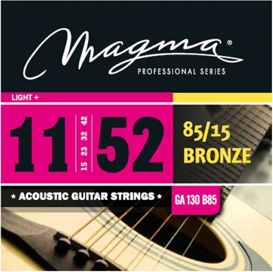 Magma Ga 130 B85 Șiruri De Caractere Pentru Chitară Acustică Light 11/52 Bronz