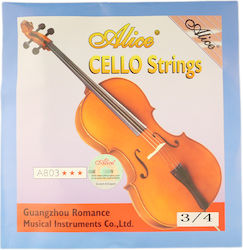Alice A803 Einstellen Saiten für Cello 3/4