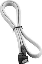 Cablemod Kabel Sata Abgewinkelter Männlich Zu Männlich 60cm Weiße Cm-cab-rsat-n60kw-r