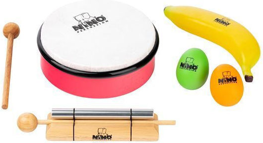 Nino Nino Set8 Kids Mixed Rhythms Percussion Set 5 Pieces