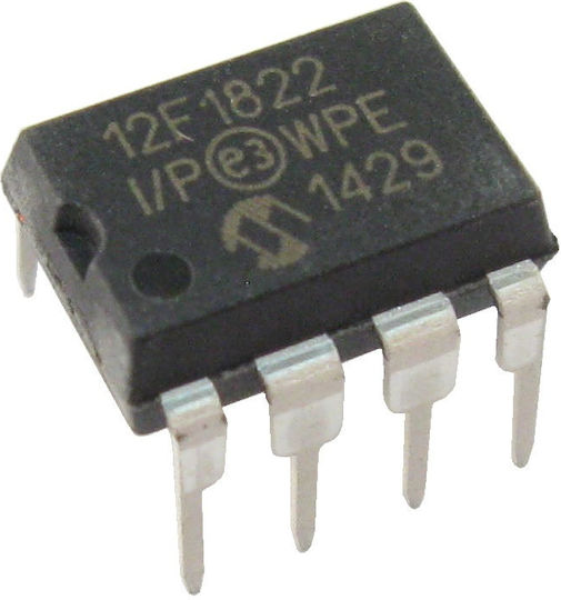 Pic12f1822-i/p Pic Microcontroller 2kwords Flash 256b Eeprom 128b Eeprom 10bit Adc 1x 16bit Timers 2x 8bit Timers Interrupts