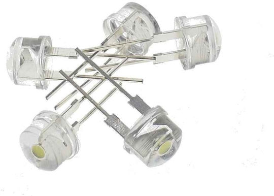 8mm F8 0.5W Super Bright Straw Hat LED Diode Yellow