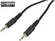 Cobra Male Mini Jack 3.5mm To Male Mini Jack 3.5mm Cable 3m Καλώδιο Αρσενικό Mini Jack 3.5mm Αρσενικό Mini Jack 3.5mm 3 Μέτρα Cl150-03