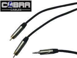Cobra Hi-fi Proline Pro 2x Rca Male To Mini Jack 3.5mm Male Cable 3m Professional Επαγγελματικό Καλώδιο 2x Rca Αρσενικό Mini Jack 3.5mm Αρσενικό 3 Μέτρα Cl145-03 Cobra Hi-fi Proline Pro 2x Rca Male To Mini Jack 3.5mm Male Cable 3m Professional Επαγγελματικό Καλώδιο 2x Rca Αρσενικό Mini Jack 3.5mm Αρσενικό 3 Μέτρα Cl145-03
