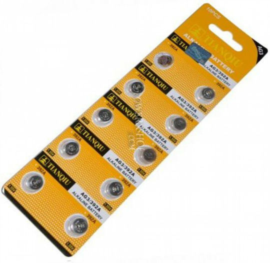 Microcell Alkalische Uhrenbatterien Ag3 392 Lr41 Set 10 Stück