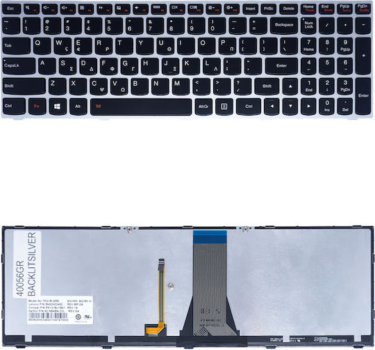 Greek Laptop Keyboard Ibm Lenovo Ideapad G50 Z50 B50 G50-70 Z501 G50-45 G50-70at G50-30 G50-30 G50-45 G50-70 G50-70m G50-70a G50-80 G70-70 G70-80 B50-30 B50-45 B50-70 Z50-70 Z50-75 25215298 T6g1-gre Gr Keyboard Code 40056grbacklitsilver