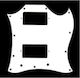Sg 2 Humbucker Full Face Бял 3-пластов