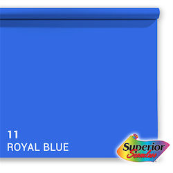 Hartie Fundal Fotografic Superior 11 Albastru Regal Chroma Key 2.72 X 11m Hartie Fundal Fotografic Superior 11 Albastru Regal Chroma Key 2.72 X 11m