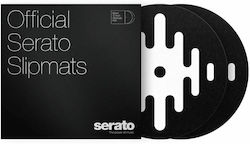 Serato Serato Dj Logo Slipmats White On Black Pair 12"