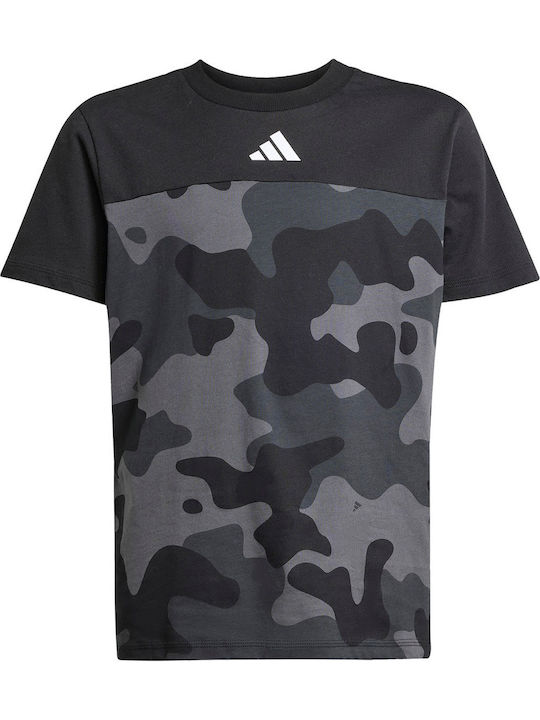 Tricou pentru copii Negru Seasonal Essentials Camo