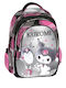 Graffiti Dream Kuromi School Bag Backpack Elementary, Elementary Pink with Water Bottle Holder 25Liters