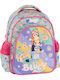 Graffiti School Bag Backpack Kindergarten Bluey Stickers Rain with Water Bottle Holder