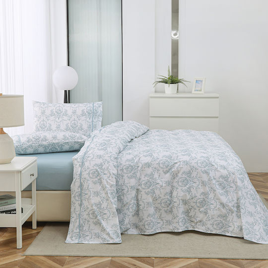 Liolios Home Σετ Υπέρδιπλο 4τμχ 245x270εκ. Aqua Liolios Home Σετ Υπέρδιπλο 4τμχ 245x270εκ. Aqua
