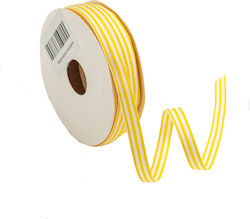 Fabric Striped Double Face Ribbon 10mm 20m Rl6x...