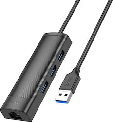 Hoco HB42 Easy Hub 4 Порта USB 3.0 с Връзка USB...