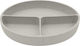 Kikka Boo Baby Food Plate Platinum made of Sili...